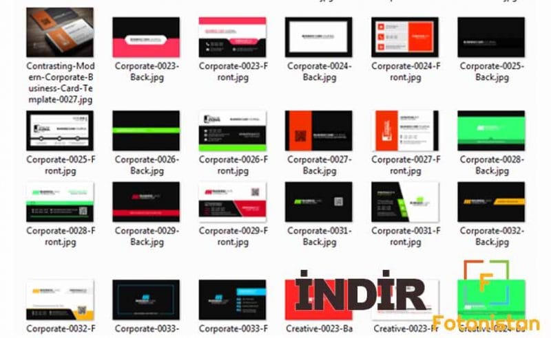 15 Kartvizit Tasarımı PSD - EPS