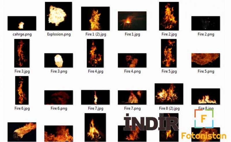 Ateş Görselleri PNG İndir